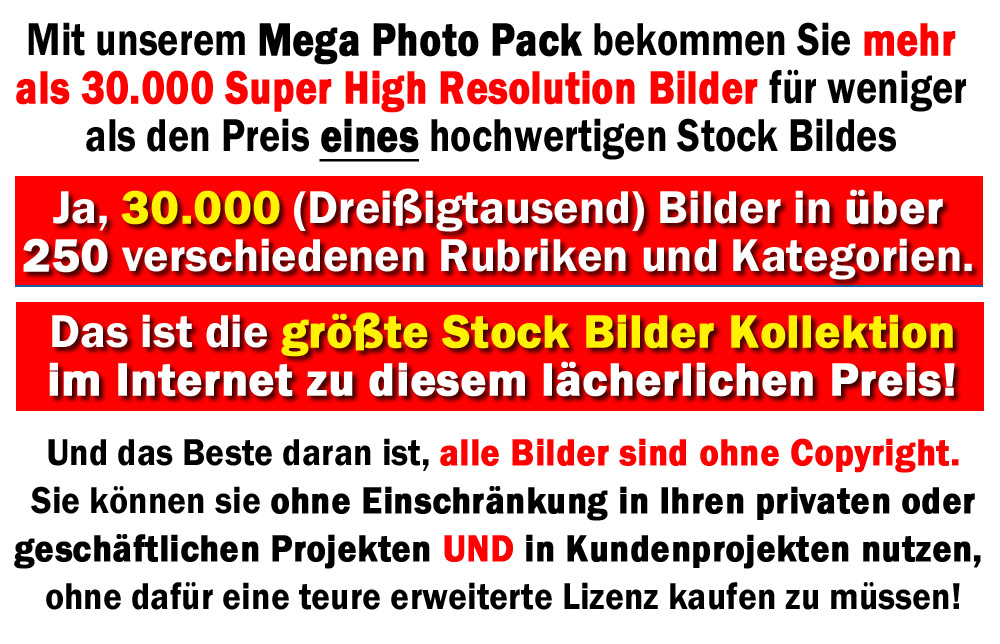 30.000 lizenzfreie Bilder 30.000 lizenzfreie Bilder