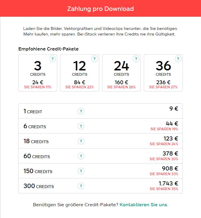 Preis iStock Lizenz Preis iStock Lizenz
